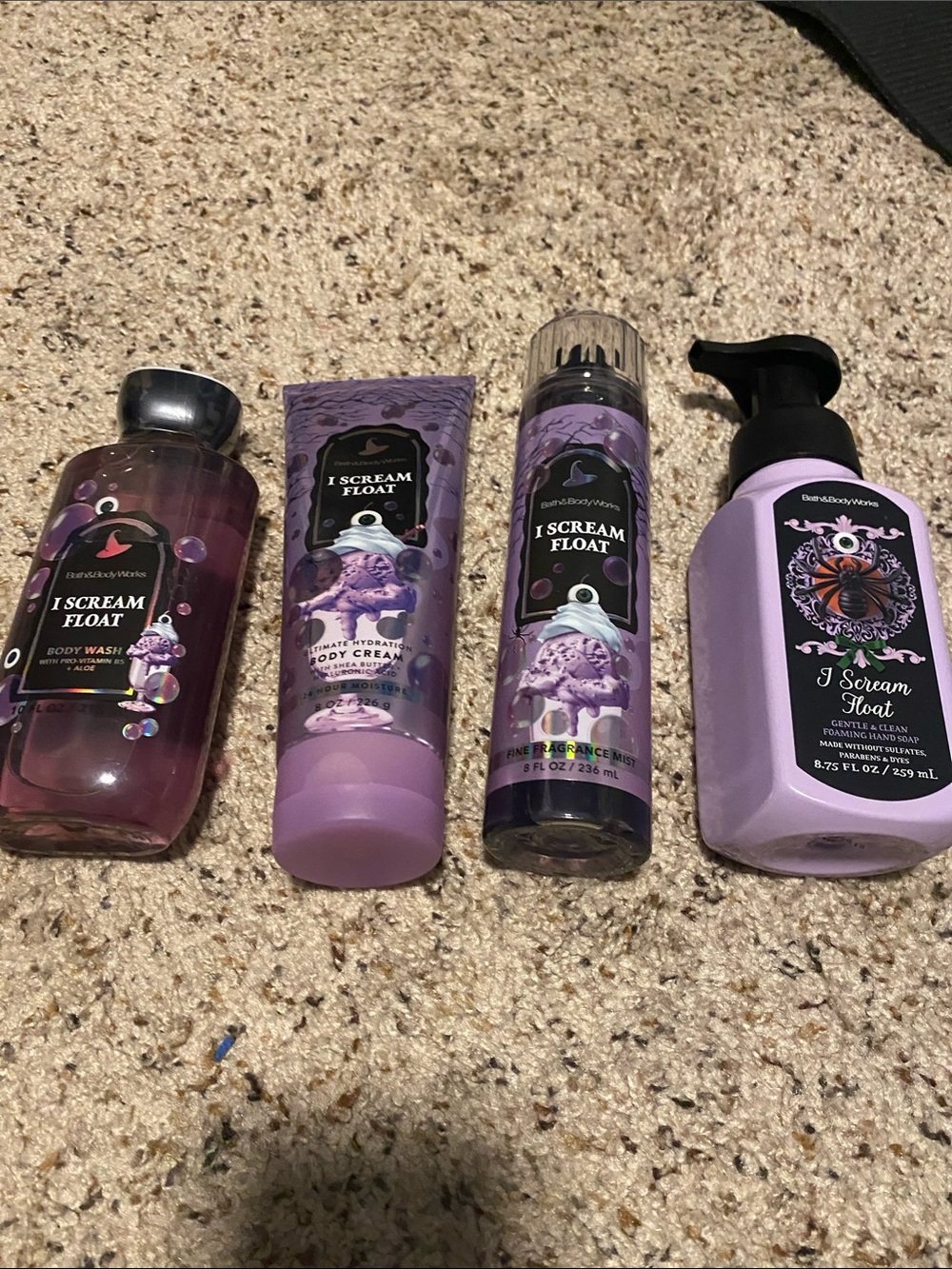 Bath & Body Works Lavender Purple I Scream Float Body Care Set